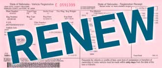 pink registration paper with "RENEW" over it