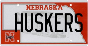 2002-2004 Nebraska Husker license plate