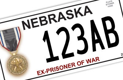 Nebraska Ex-Prisoner of War license plate