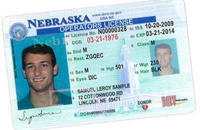 Missouri Non Driver License Example