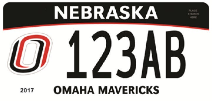 Sample UNO license plate